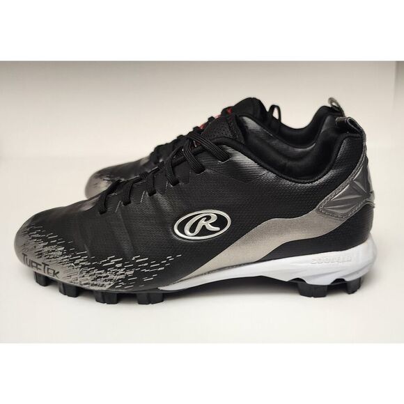Rawlings Ripsaw Mens Baseball Cleats Black/Chrome Size 6.5 - Picture 5 of 10